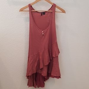 Anthropologie Left of center multi layer tank